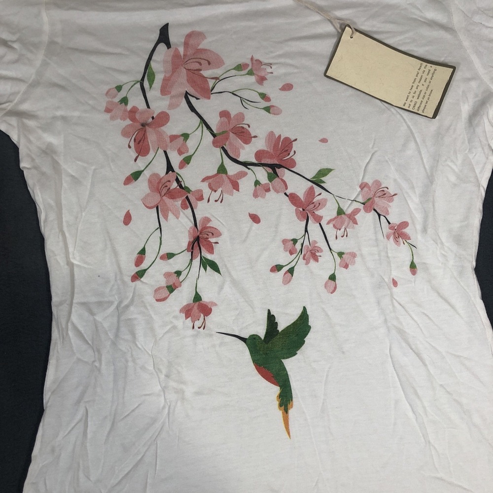 ONNO wildlife Federation Women's Long Sleeve Medium Hummingbird Shirt NWT - Picture 3 of 9